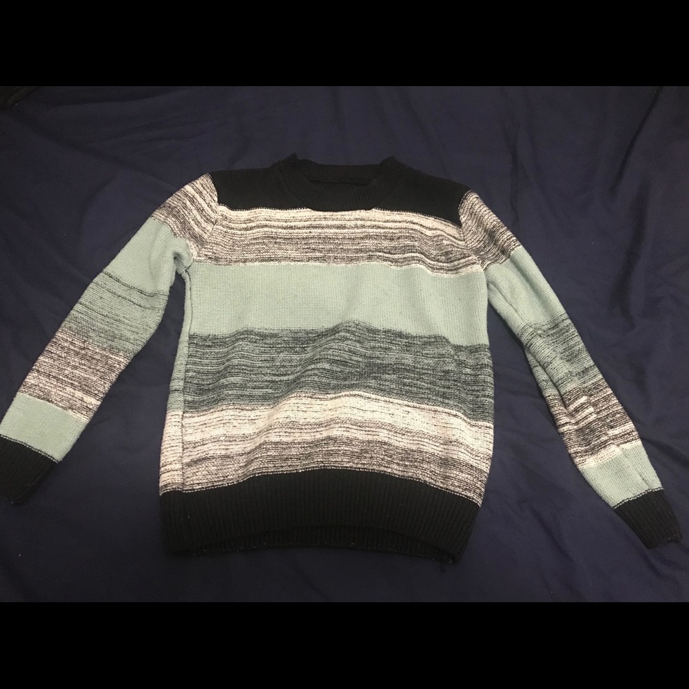 Striped blue sweater